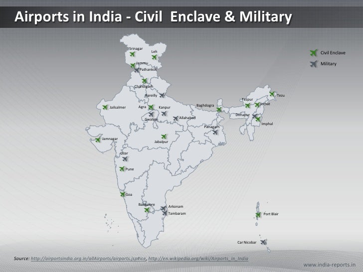 India Map With International Airport - United States Map