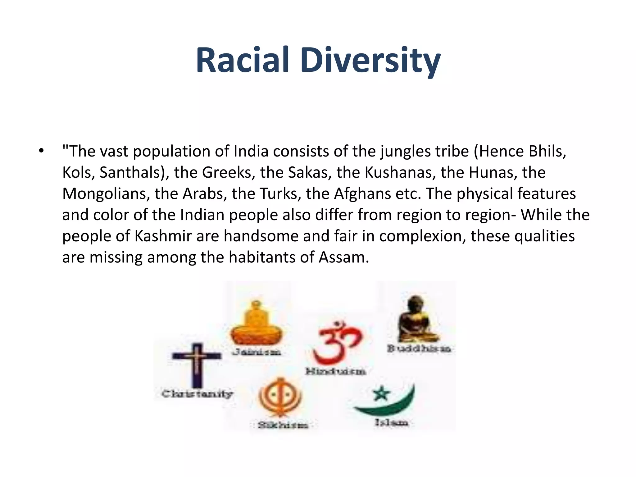 India a land of diversity | PPTX
