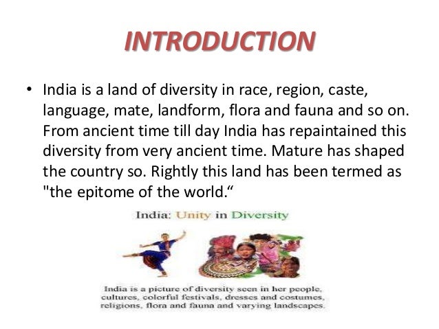 essay on unity and diversity of india