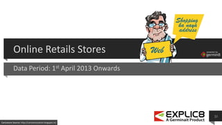 powered by
powered by
Data Period: 1st April 2013 Onwards
Online Retails Stores
Caricature Source: http://cartoonistsatish...