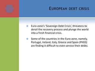 India and the global financial crisis | PDF