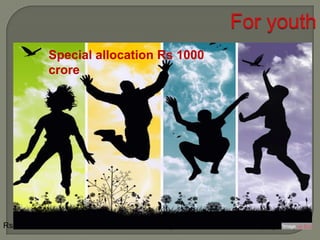 Rs 1,000 crore for skill development of 10 lakh youth to enhance their employability*Image via Bing
Special allocation Rs 1000
crore
 
