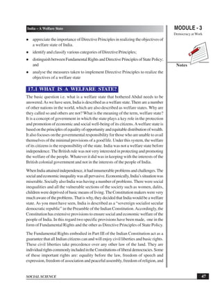 India – a welfare state | PDF
