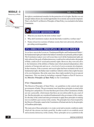 India – a welfare state | PDF