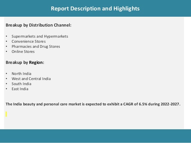 India Beauty and Personal Care Market PPT(2022- 2027) : Trends, Scope ...