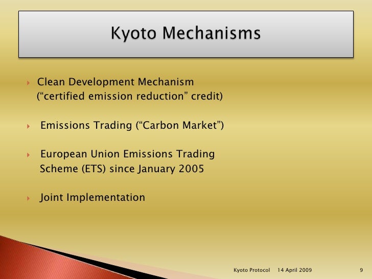 Emission trading system kyoto protocol