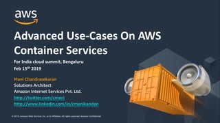 © 2019, Amazon Web Services, Inc. or its Affiliates. All rights reserved. Amazon Confidential© 2019, Amazon Web Services, ...