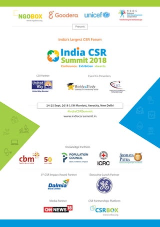 India CSR Summit & Exhibition 2018 Brochure-NGOBOX