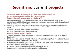 Update on smallholder dairy value chain development in India