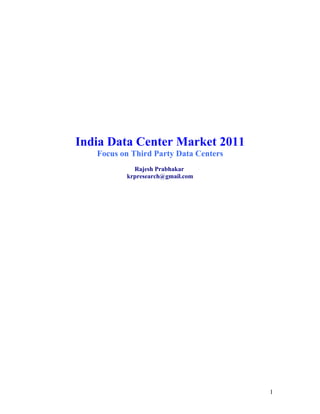 India Data Center Market 2011