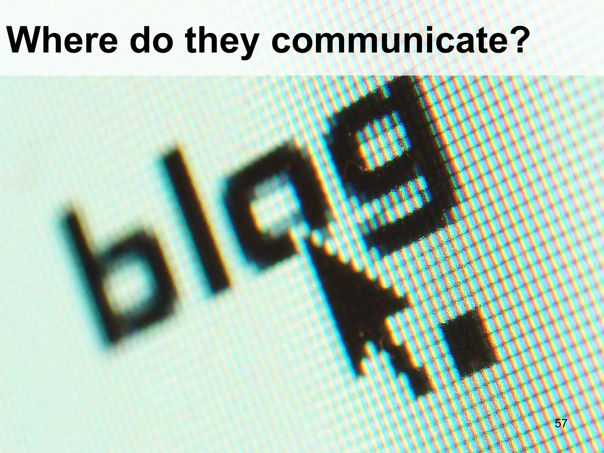 Where do they communicate? 