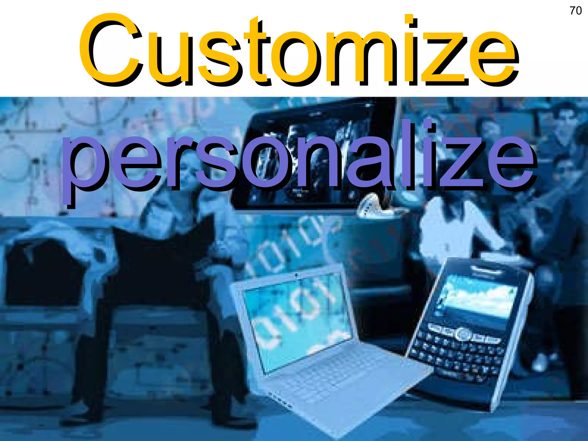 Customize personalize 
