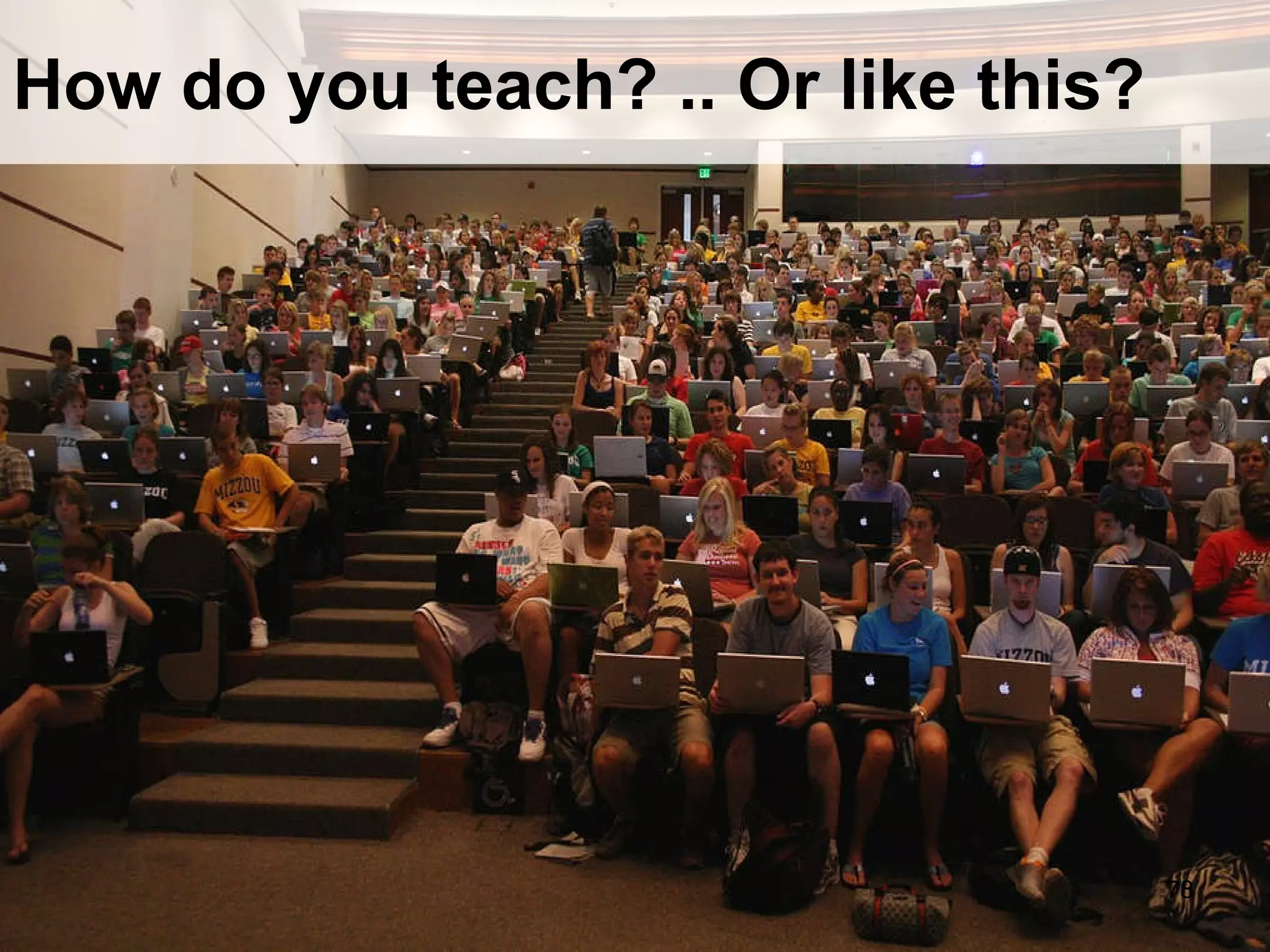 How do you teach? .. Or like this? 