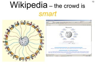 Wikipedia  – the crowd is  smart 