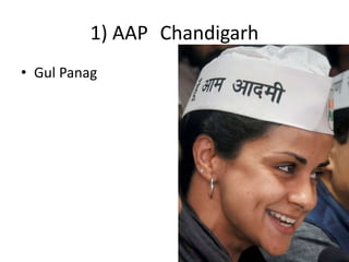 1) AAP Chandigarh
• Gul Panag
 