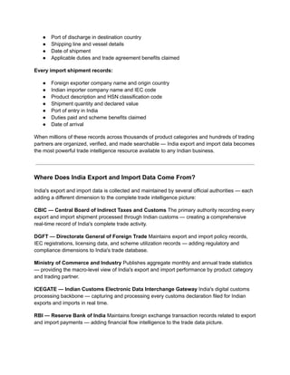 Comprehensive Guide to India Export and Import Data for Smarter Trade ...
