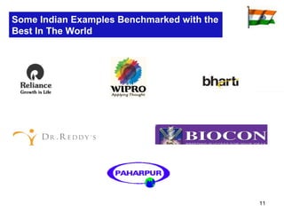 Some Indian Examples Benchmarked with the Best In The World 