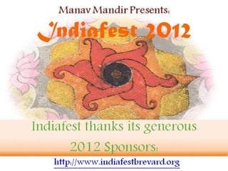 Indiafest Sponsors 2012
