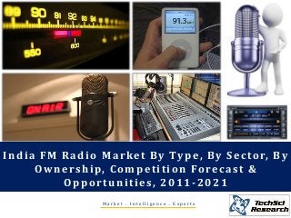 M a r k e t . I n t e l l i g e n c e . E x p e r t s
India FM Radio Market By Type, By Sector, By
Ownership, Competition Forecast &
Opportunities, 2011-2021
 
