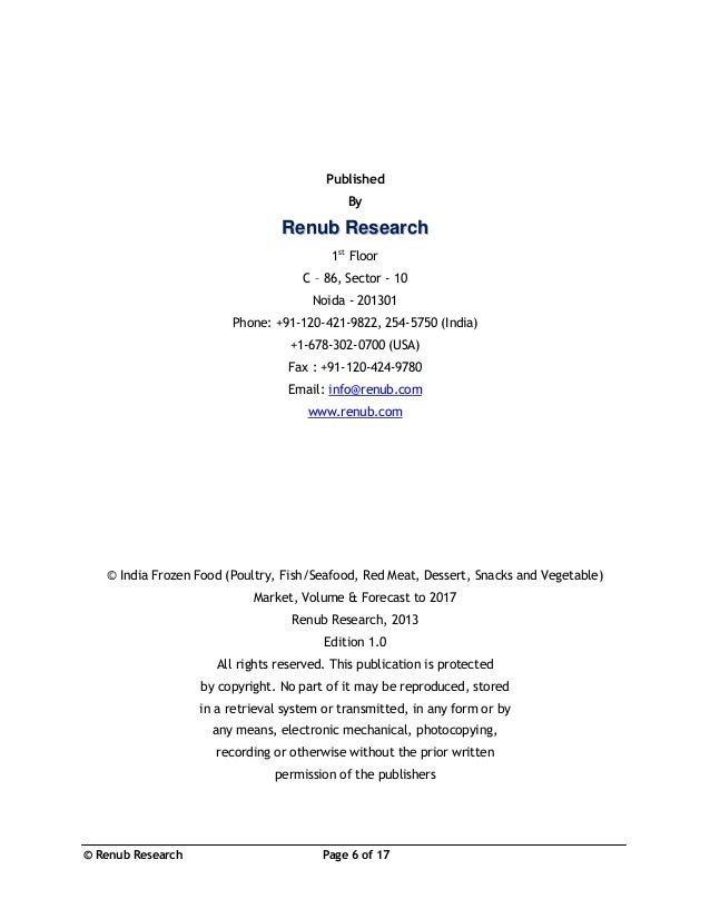 Market Analysis Of Frozen Food Snacks In Usa Market Analysis Of Frozen Food Snacks In Usa