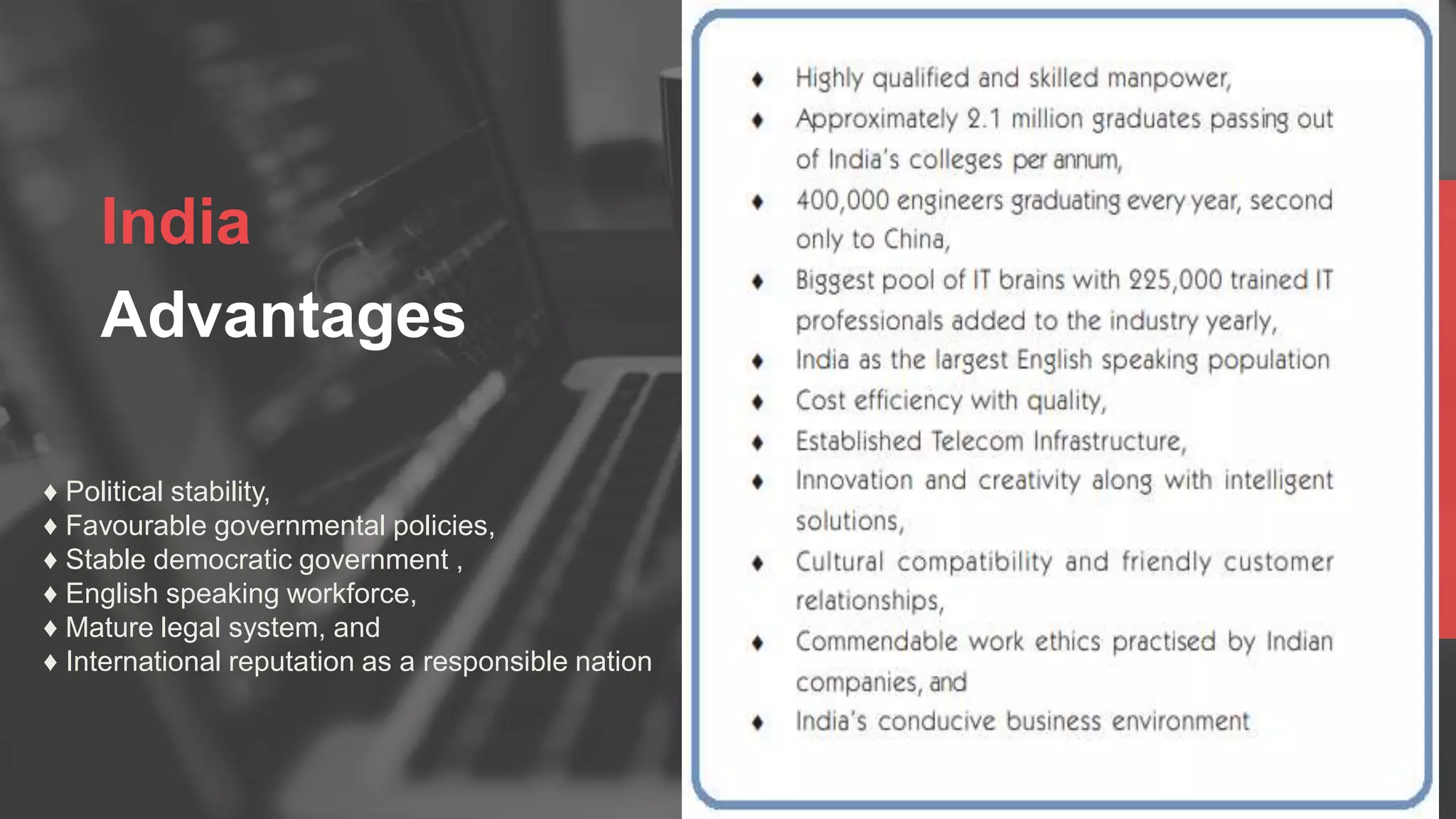 India: Global IT Outsourcing Hub | PPTX