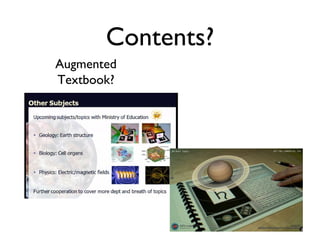 Contents? Augmented Textbook? 
