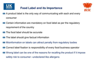 Imposed Labels India Labelling Requirements for Pre-packaged Foods_2012 | PDF
