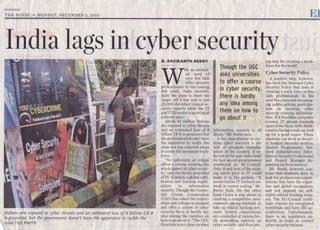 India lags in cyber security
