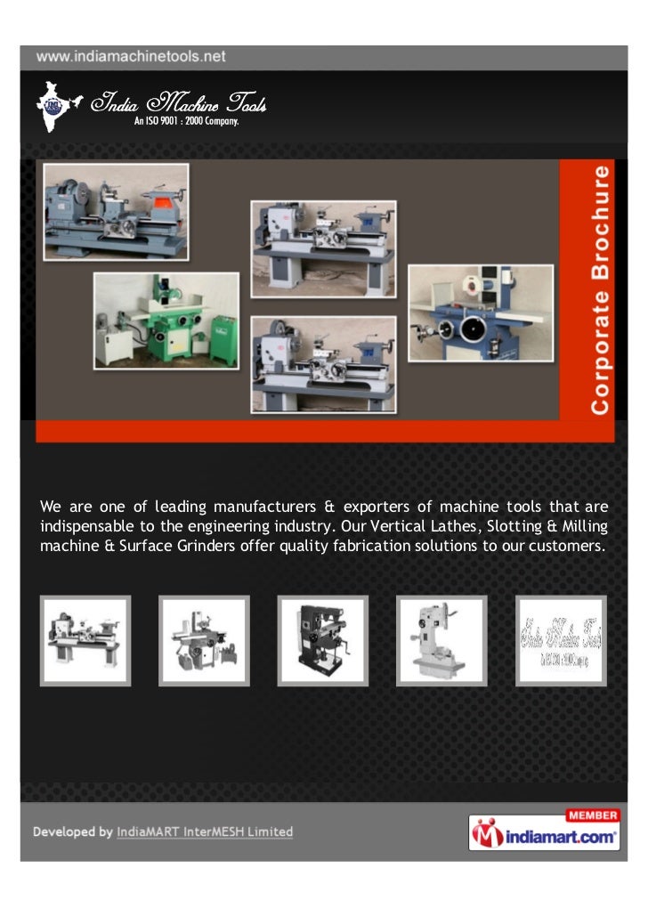 India Machine Tools, Rajkot, Lathe Machine And Cutting Tools