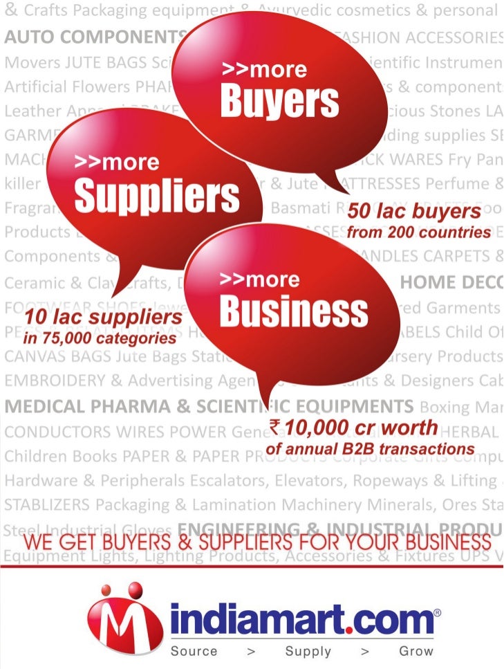 2011 IndiaMART Product Sales Brochure