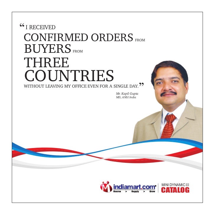 2007 IndiaMART Product Sales Brochure