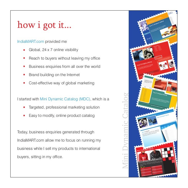 2007 IndiaMART Product Sales Brochure