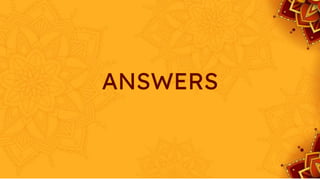 ANSWERS
 