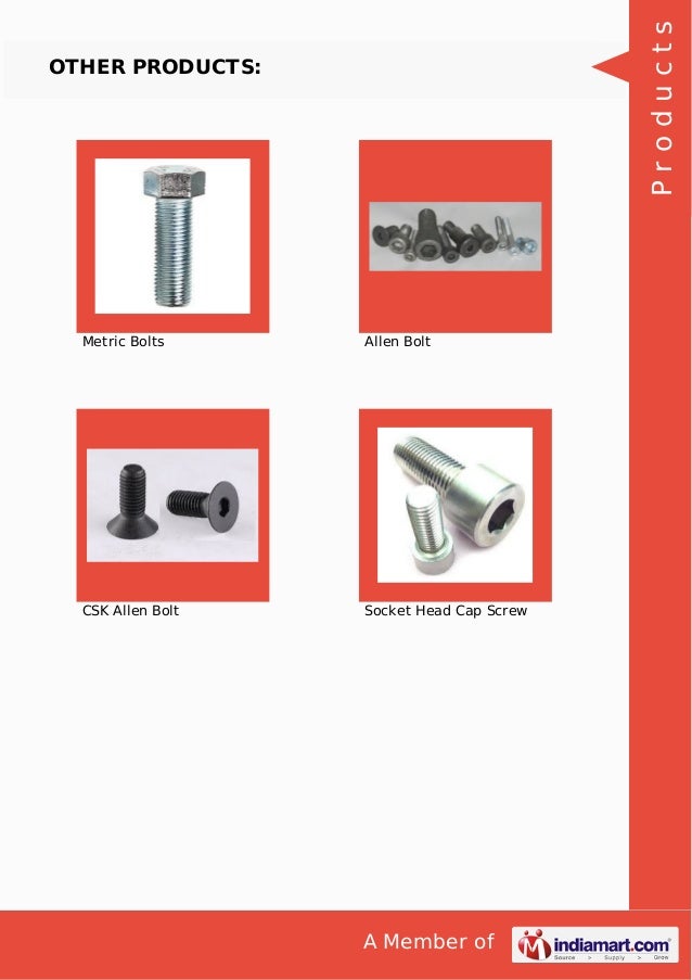 Indian Fasteners Marketing, Chennai, Industrial Fasteners