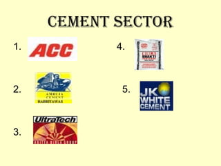 CEMENT SECTOR 1.  4. 2.  5. 3. 
