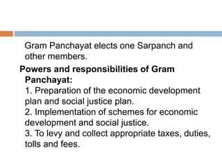 Sarpanch Indian administration and governance | PPTX