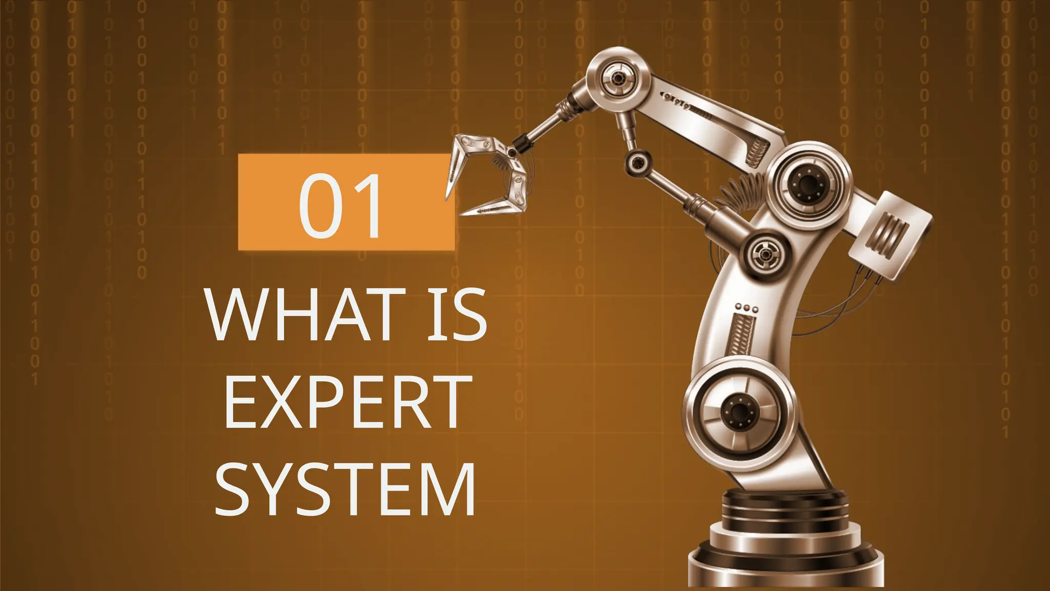 01
WHAT IS
EXPERT
SYSTEM
 