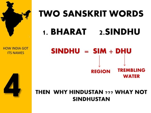 HOW INDIA GOT ITS NAMES | PPTX