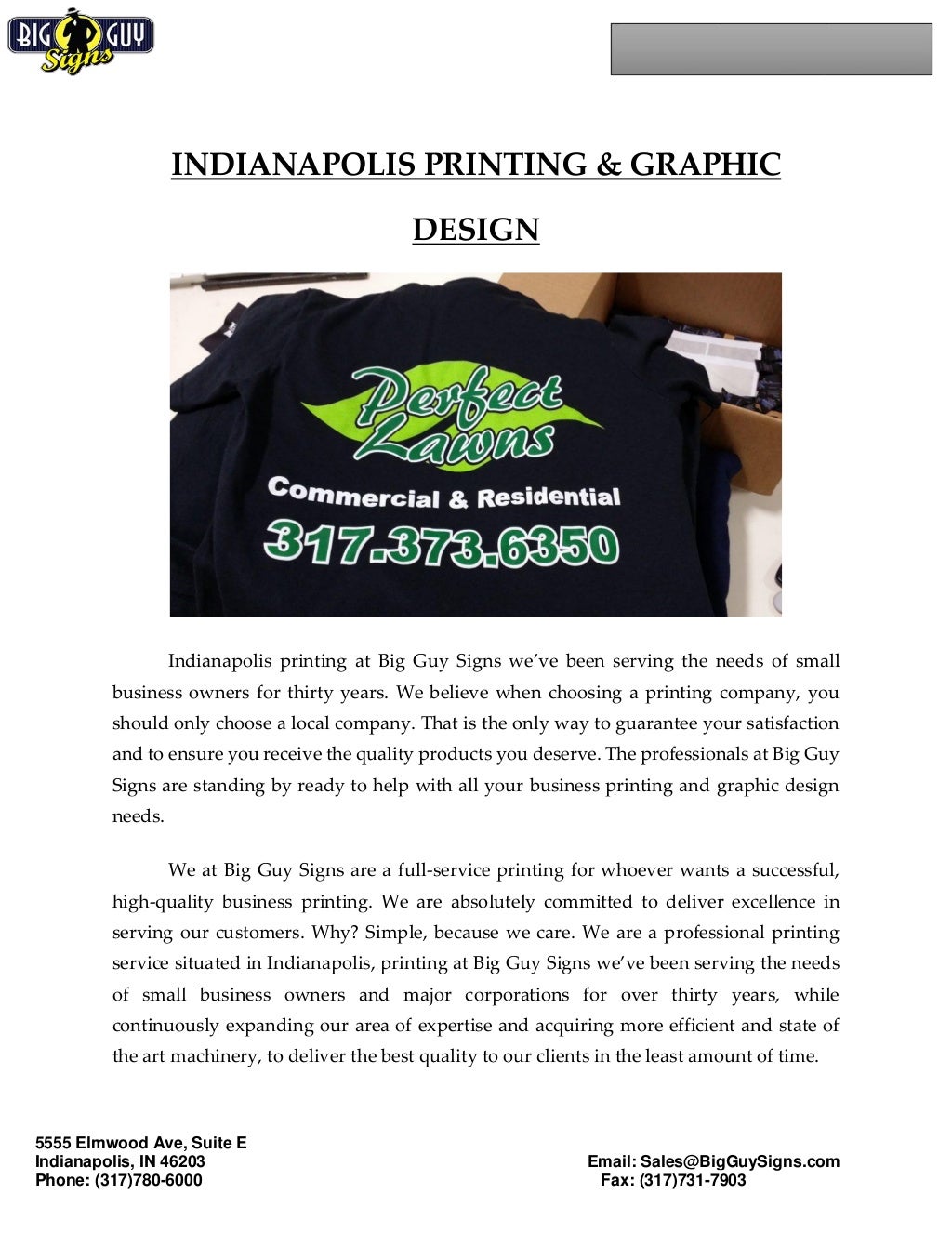 Indianapolis Printing