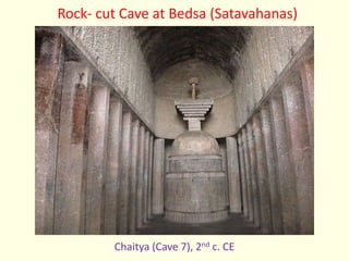 Chaitya (Cave 7), 2nd c. CE
Rock- cut Cave at Bedsa (Satavahanas)
 