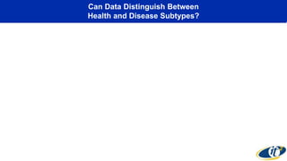 Can Data Distinguish Between
Health and Disease Subtypes?
 