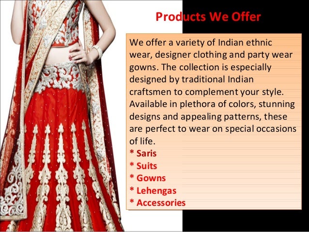 Ethnic & Designer Indian bridal wear