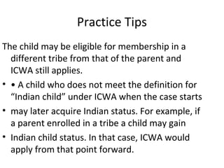 Indian Child Welfare Act | PPT