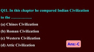 Indian civilization and culture full ppt class objective class 12 bseb ...