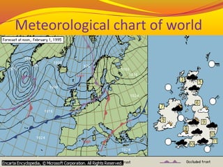 Meteorological chart of world
 