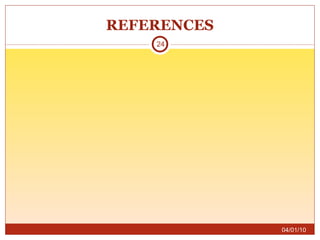 REFERENCES 04/01/10 