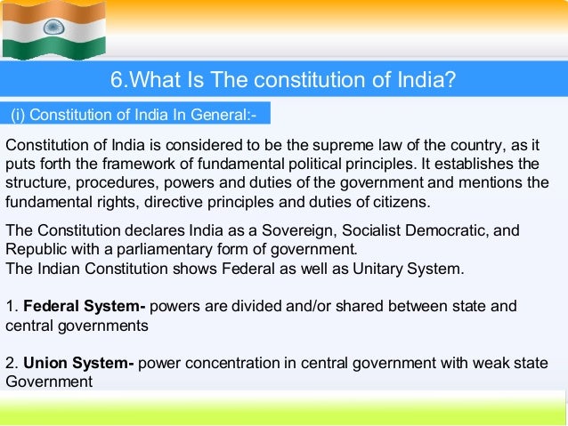 Constitution of india case study picture