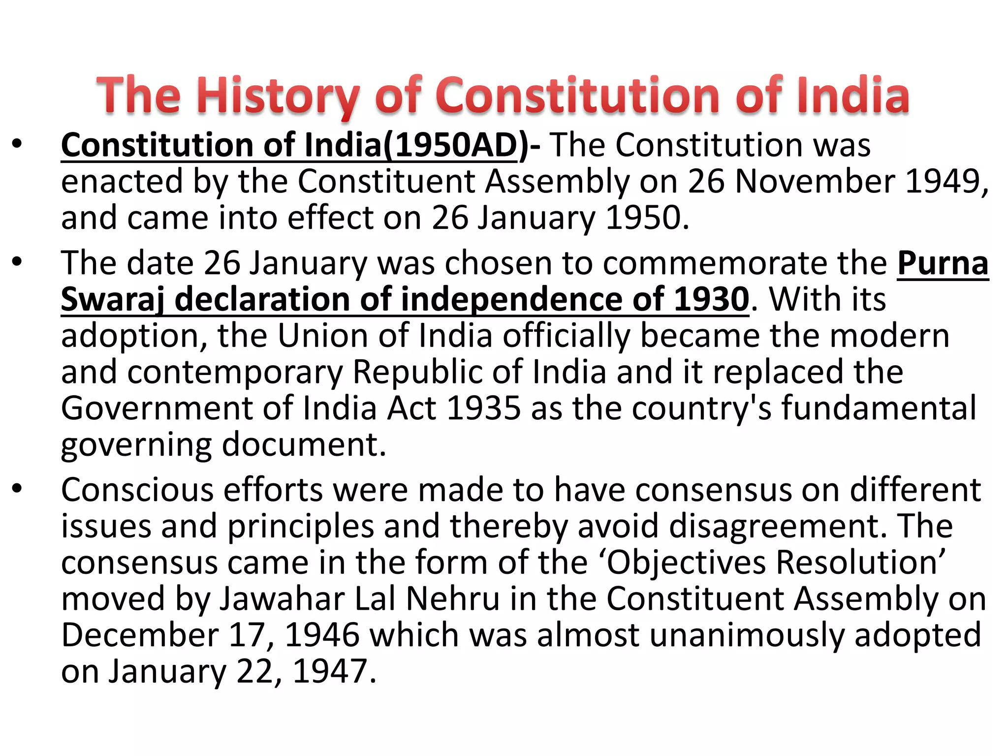 Indian constitution | PPTX