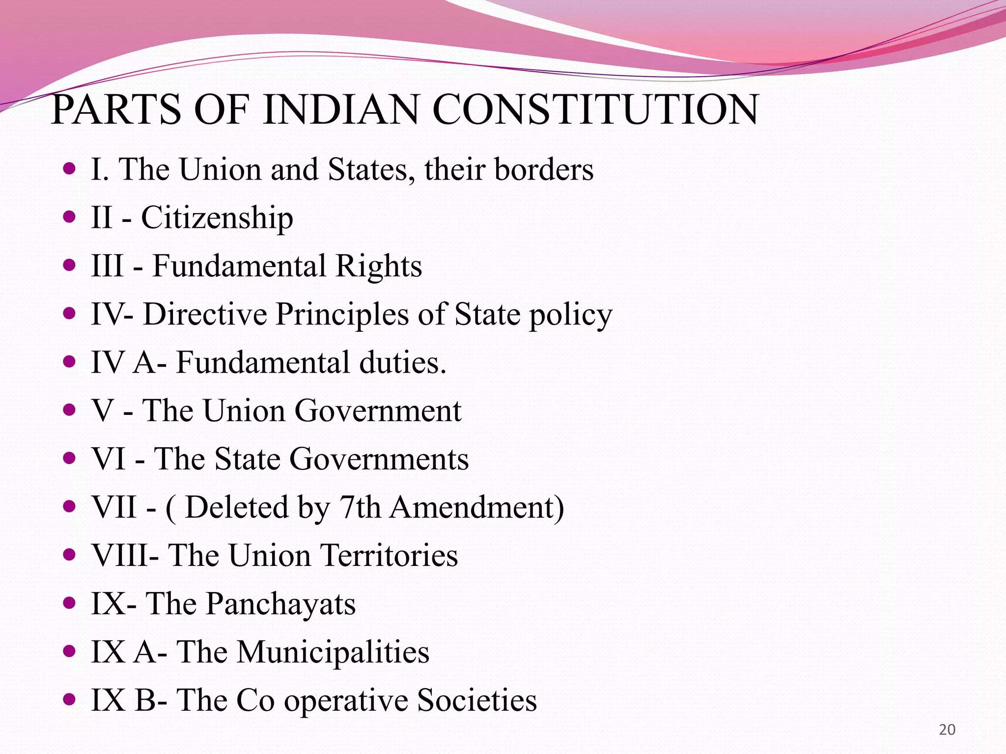 INDIAN CONSTITUTION pptx