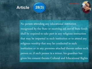 Indian constitution and education: An Over View | PDF